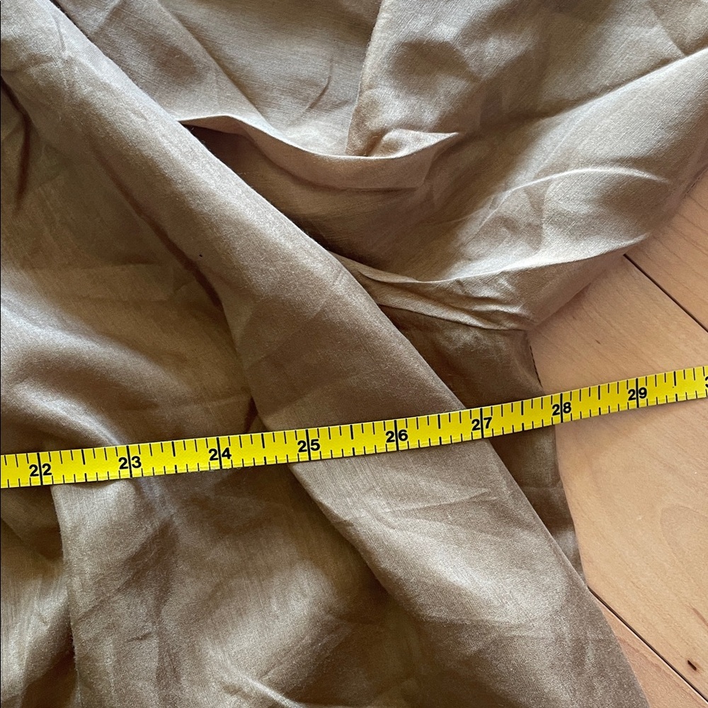 Quince Pecan Boxy Silk Satin Blouse size large - Picture 6 of 13